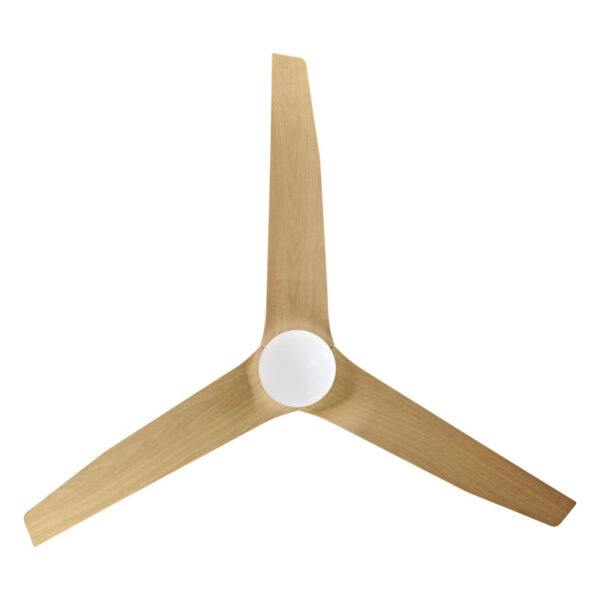 Infinity-iD DC Smart Ceiling Fan 54″ with Remote & CCT LED Light (White with Beechwood) - Image 5