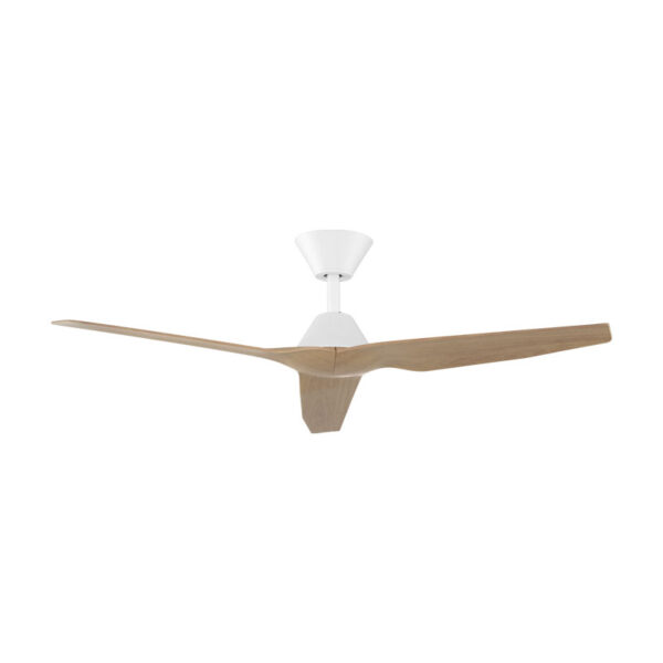 Infinity-iD DC Smart Ceiling Fan 48″ with Remote (White with Beechwood) - Image 4