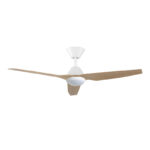 Infinity-iD DC Smart Ceiling Fan 48″ with Remote & CCT LED Light (White with Beechwood) - Image 6