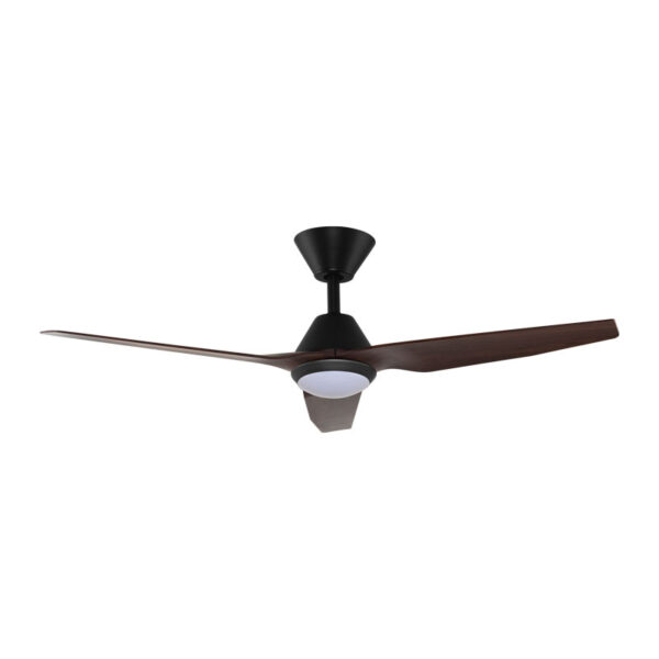 Infinity-iD DC Smart Ceiling Fan 48″ with Remote & CCT LED Light (Black with Spotted Gum) - Image 5