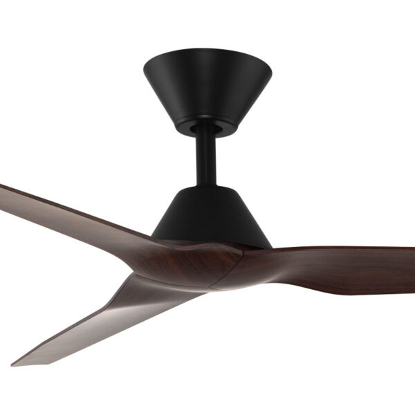 Infinity-iD DC Smart Ceiling Fan 48″ with Remote (Black with Spotted Gum) - Image 2