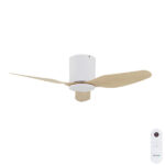 Fanco Studio Smart DC Low Profile Ceiling Fan - 42" (White with Beechwood)