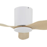 Fanco Studio Smart DC Low Profile Ceiling Fan - 42" (White with Beechwood) - Image 2