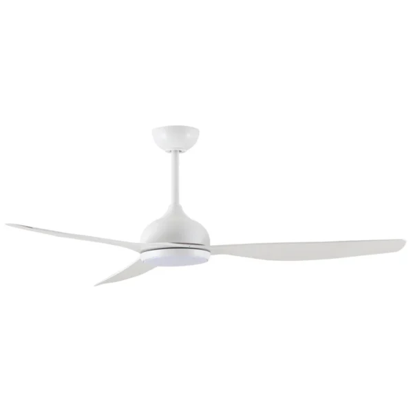 Claro Whisper DC Ceiling Fan with LED Light - 58" (White) - Image 6