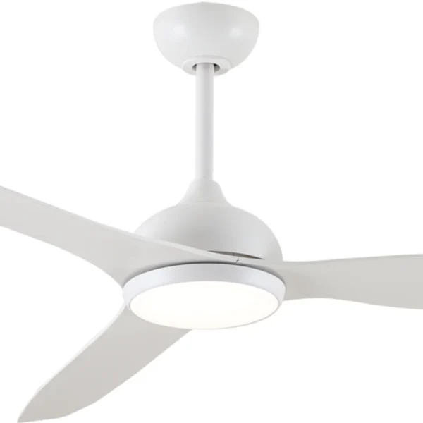 Claro Whisper DC Ceiling Fan with LED Light - 58" (White) - Image 2