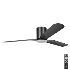 eglo iluka low profile 60 inch black with led and remote