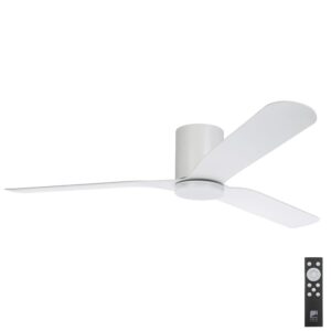 eglo iluka low profile dc 60 inch white led with remote