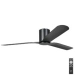 eglo iluka low profile dc 60 inch black with remote