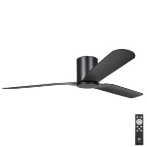 eglo iluka low profile dc 60 inch black with remote