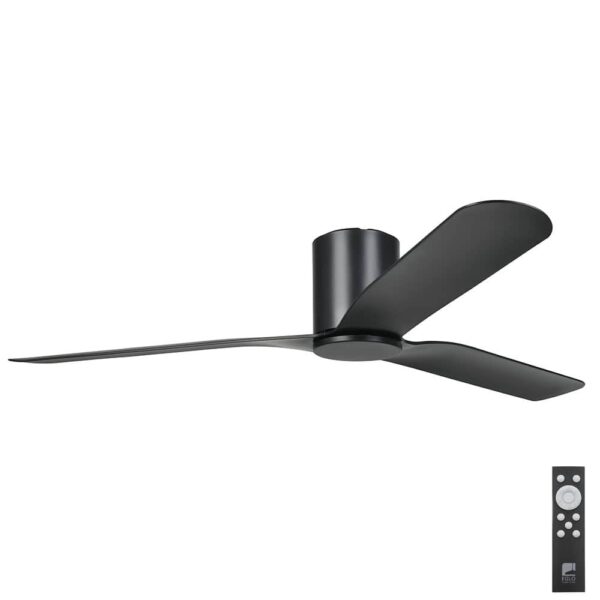 eglo iluka low profile dc 60 inch black with remote