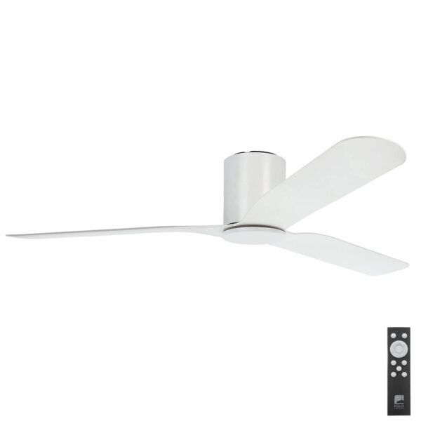 eglo iluka low profile dc 60 inch white with remote