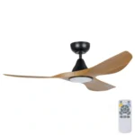 eglo-surf-ceiling-fan-48-black-burmese-teak-timber-style-blades-with-led-light-and-remote-control