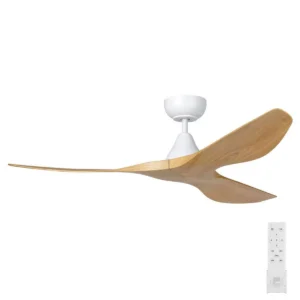 eglo-surf-ceiling-fan-52-white-timber-style-blades-no-light-with-remote-control