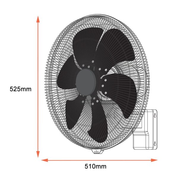ventair-wall-dc-45-dimensions
