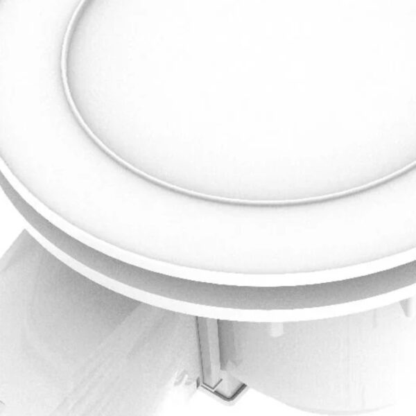 IXL Ducted Ventflo 200 Exhaust Fan with Round Cover and LED - White - Image 2
