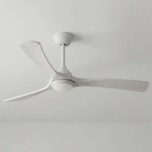 Fanco Sanctuary DC Ceiling Fan with LED Light - 52" (White with Whitewash Blades) - Image 2