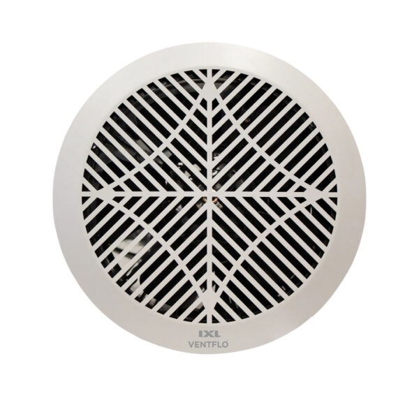 IXL Eco Ventflo 200 Exhaust Fan with Round Cover - White - Image 1