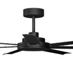 Calibo Alula DC Ceiling Fan with Remote Control Black 60 inch Motor