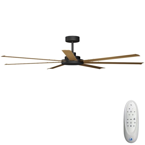 calibo-alula-dc-ceiling-fan-with-remote-control-black-with-teak-blades-80-inch Calibo Alula DC Ceiling Fan with Remote Control Black with Teak Blades 80 inch