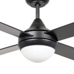 Eglo Stradbroke 48 inch DC Ceiling Fan with E27 Light Black Motor