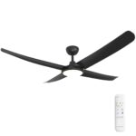 Three Sixty Flatjet 345 DC Ceiling Fan with LED Light - 56" (Black) - Image 4