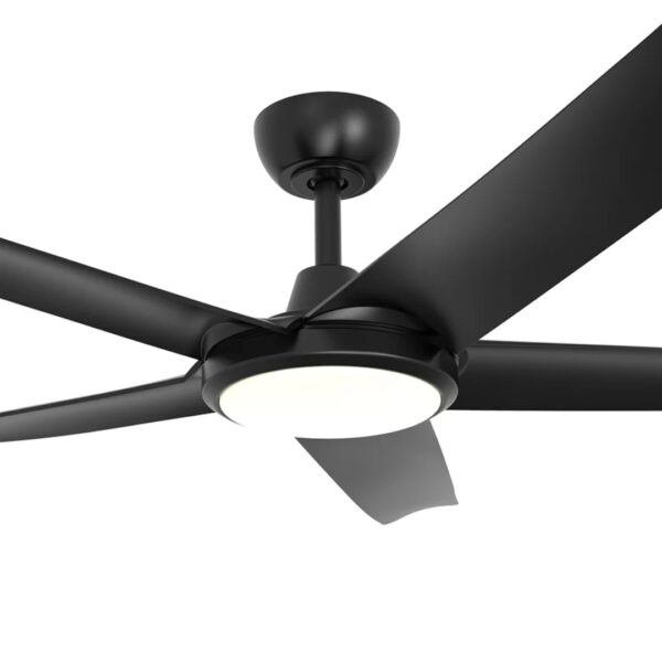 Three Sixty Flatjet 345 DC Ceiling Fan with LED Light - 56" (Black) - Image 5