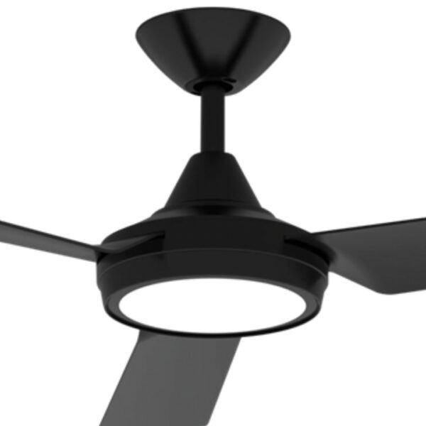 Domus Axis DC Ceiling Fan with LED Light Black 48" Motor