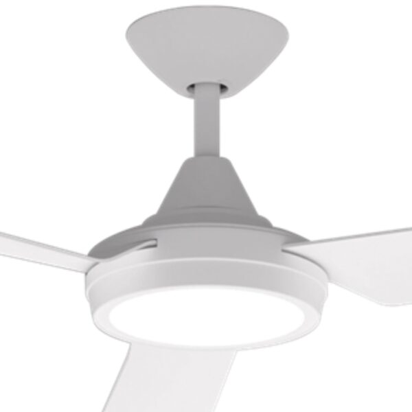 Domus Axis DC Ceiling Fan with LED Light White 48" Motor