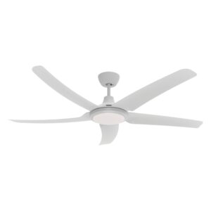 Domus Hover DC Ceiling Fan with LED Light White 56"