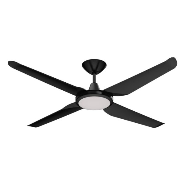Domus Motion DC Ceiling Fan with LED Light Black 52"