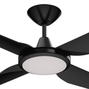 Domus Motion DC Ceiling Fan with LED Light Black 52" Motor
