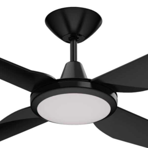 Domus Motion DC Ceiling Fan with LED Light Black 52" Motor
