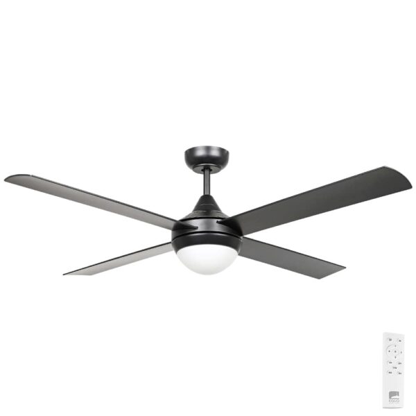Eglo Stradbroke 52 inch DC Ceiling Fan with E27 Light Black
