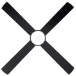 Eglo Stradbroke 52 inch DC Ceiling Fan with E27 Light Black Blades