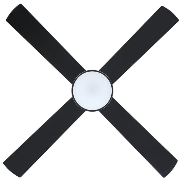 Eglo Stradbroke DC Ceiling Fan Blade LED Light 48" Black