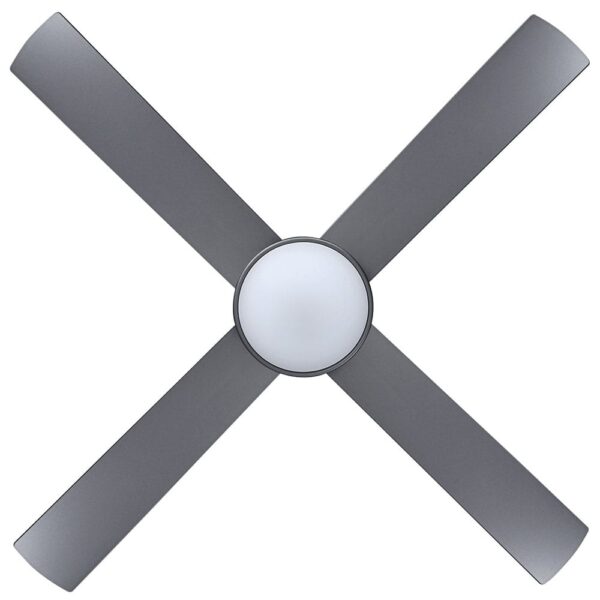 Eglo Stradbroke DC Ceiling Fan Blade LED Light 48" Titanium