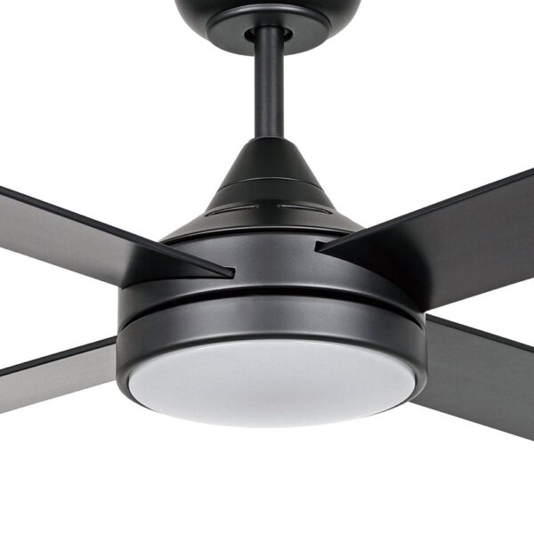 Eglo Stradbroke DC Ceiling Fan Motor LED Light 48" Black