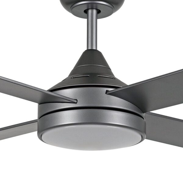 Eglo Stradbroke DC Ceiling Fan Motor LED Light 48" Titanium