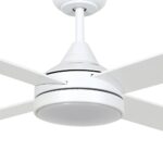 Eglo Stradbroke DC Ceiling Fan Motor LED Light 48" White