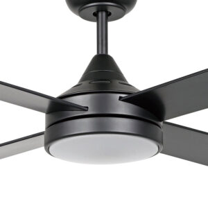 Eglo Stradbroke DC Ceiling Fan Motor LED Light 52" Black