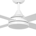 Eglo Stradbroke DC Ceiling Fan Motor LED Light 52" White