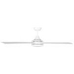 Eglo Stradbroke DC Ceiling Fan Side View LED Light 52" White