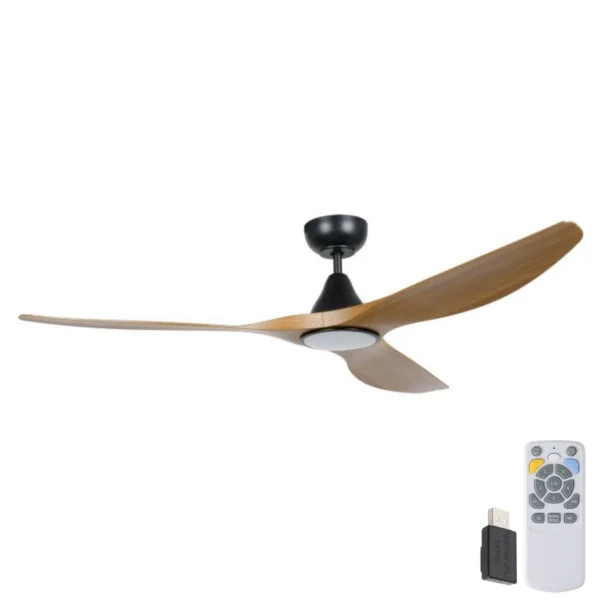 eglo-surf-smart-dc-ceiling-fan-60-black-with-burmese-teak-and-cct-led-light-with-remote