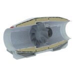 SS Silent Mixflow Inline Fan 150mm with Lead & Plug and 3 Speed Switch - Image 3
