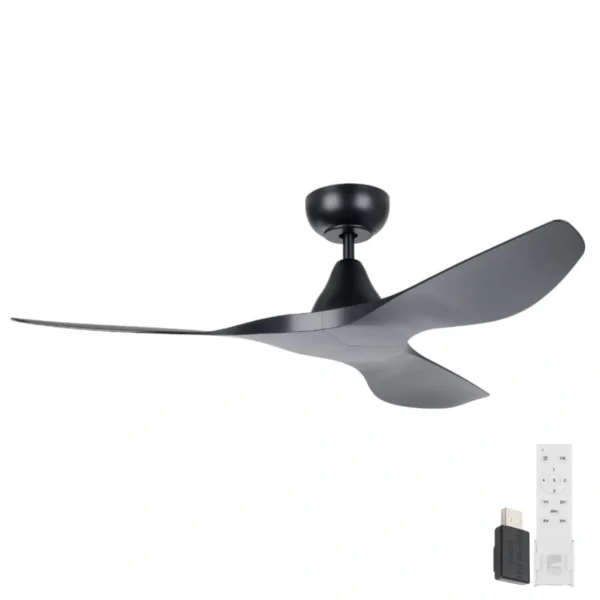 surf-smart-dc-ceiling-fan-by-eglo-black-48-no-light Eglo Surf SMART DC Ceiling Fan - 48" (Black) - Image 1