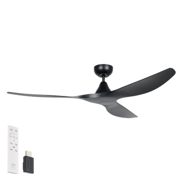 surf-smart-dc-ceiling-fan-by-eglo-black-60 Surf SMART DC Ceiling Fan by Eglo Black 60"