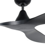 Surf SMART DC Ceiling Fan by Eglo Black 60" Motor