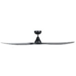 Surf SMART DC Ceiling Fan by Eglo Black 60" Side View