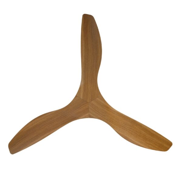 Surf SMART DC Ceiling Fan by Eglo Black with Teak 52" Blades