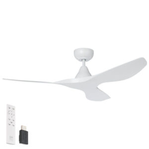 Surf SMART DC Ceiling Fan by Eglo White 48"